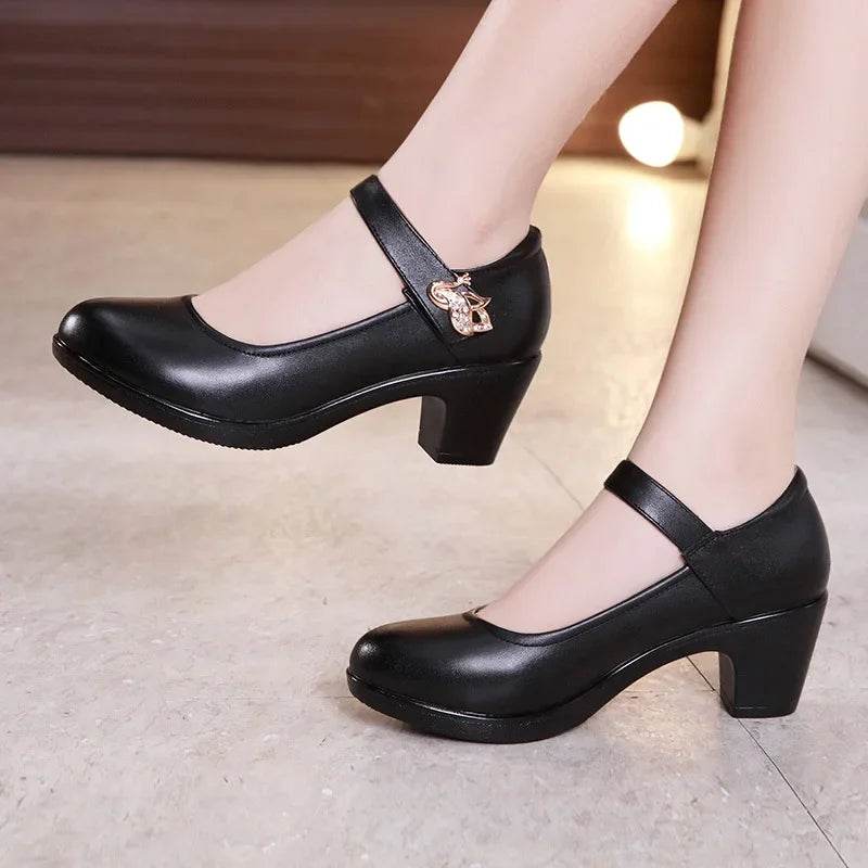 YanCloud 5cm Platform Mary Jane Pumps - Elegant Wedding Shoes for Women - Buy Center UK