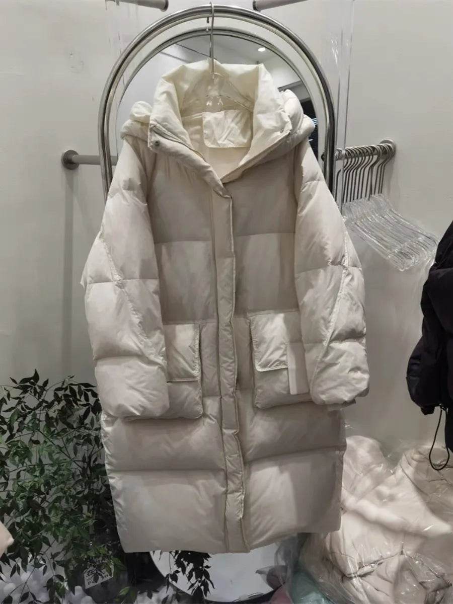 Buy Center Women's 2024 Knee Length Down Jacket - Waterproof & Warm - Buy Center UK