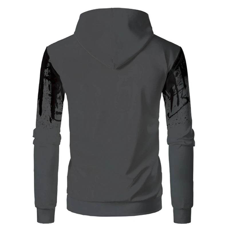Buy Center Men's 3D Printed Hooded Sweater - Casual Fashion Top - Buy Center UK