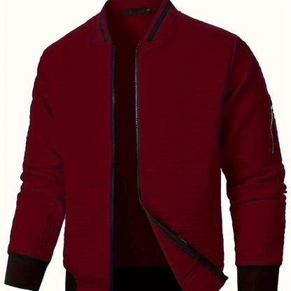 Buy Center Autumn Men's Zipper Jacket - Sporty Baseball Collar - Buy Center UK