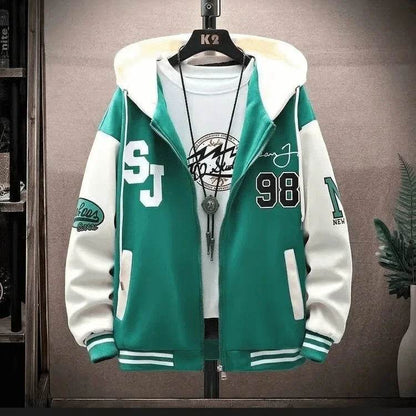 Trendy Men's Sweatshirt Jacket - Cool Spring Autumn School Wear - Buy Center UK