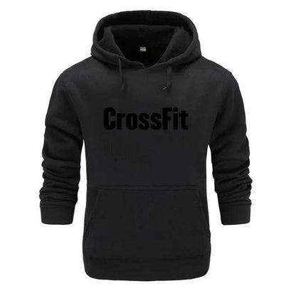Buy Center Men's CrossFit Sweatshirt - Stylish Black Print Hoodie - Buy Center UK