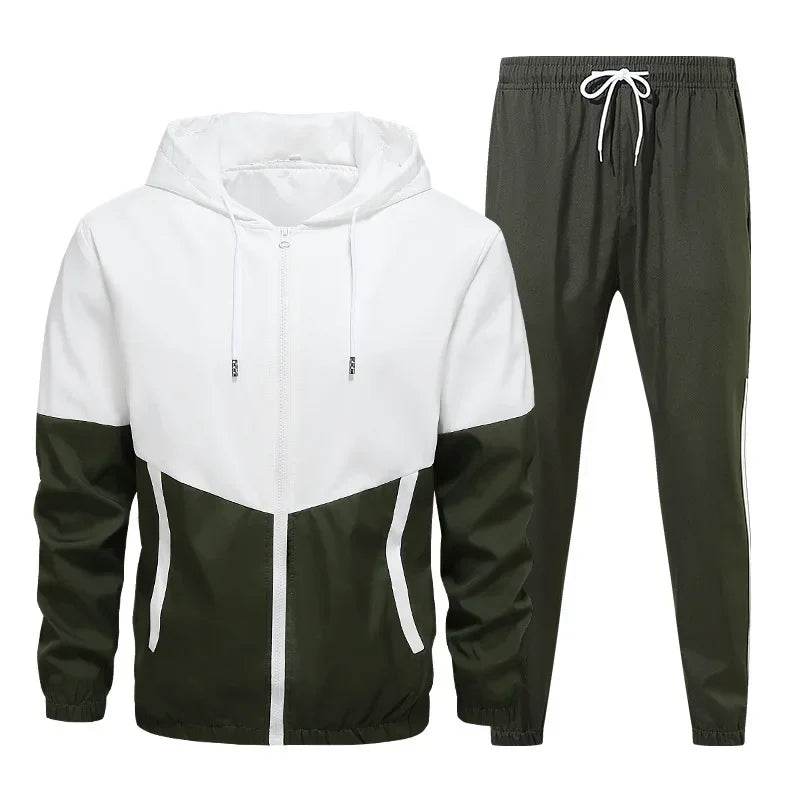 Buy Center 2025 Men's Hooded Tracksuit - Waterproof Casual Set - Buy Center UK