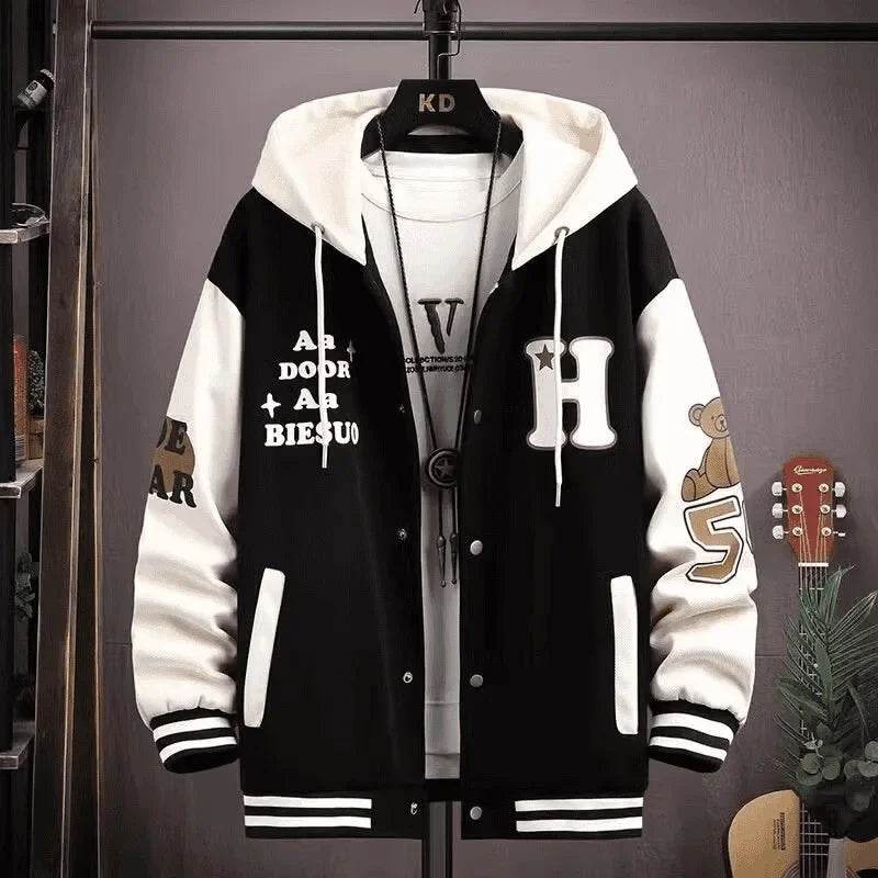 Trendy Men's Sweatshirt Jacket - Cool Spring Autumn School Wear - Buy Center UK