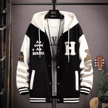 Trendy Men's Sweatshirt Jacket - Cool Spring Autumn School Wear - Buy Center UK