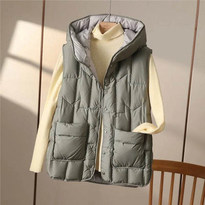Buy Center Ultra Light Sleeveless Down Vest - 90% White Duck Down - Buy Center UK
