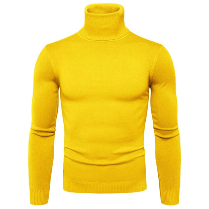 Buy Center Men's Black Turtleneck Sweater - Warm Slim Fit Autumn Top - Buy Center UK