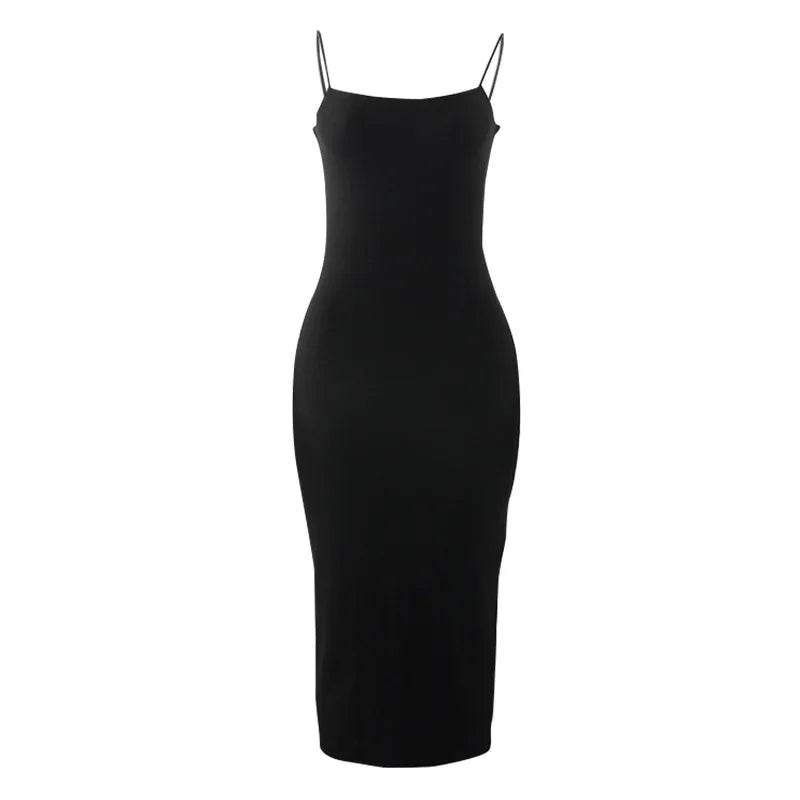 Summer Black Bodycon Dress - Sleeveless Backless Women’s Clubwear - Buy Center UK