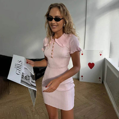 Tornova Ruffled Mini Dress - High Waist Bodycon for Women 2025 - Buy Center UK