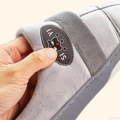 Buy Center Men's Warm Plaid Slippers - Soft Memory Foam Indoor Shoes - Buy Center UK