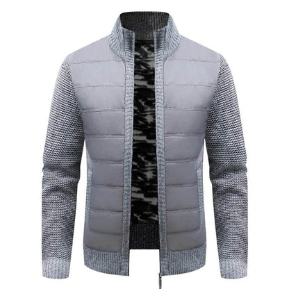 Buy Center Men's Winter Cardigan - Warm Fleece Lined Knit Jacket - Buy Center UK