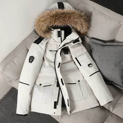 Buy Center Winter Down Jacket - 90% Duck Down, Fur Collar for -30°C - Buy Center UK