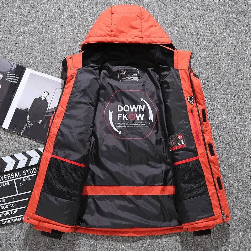 Buy Center Men's Winter Hooded Puffer Jacket - Windproof & Warm - Buy Center UK
