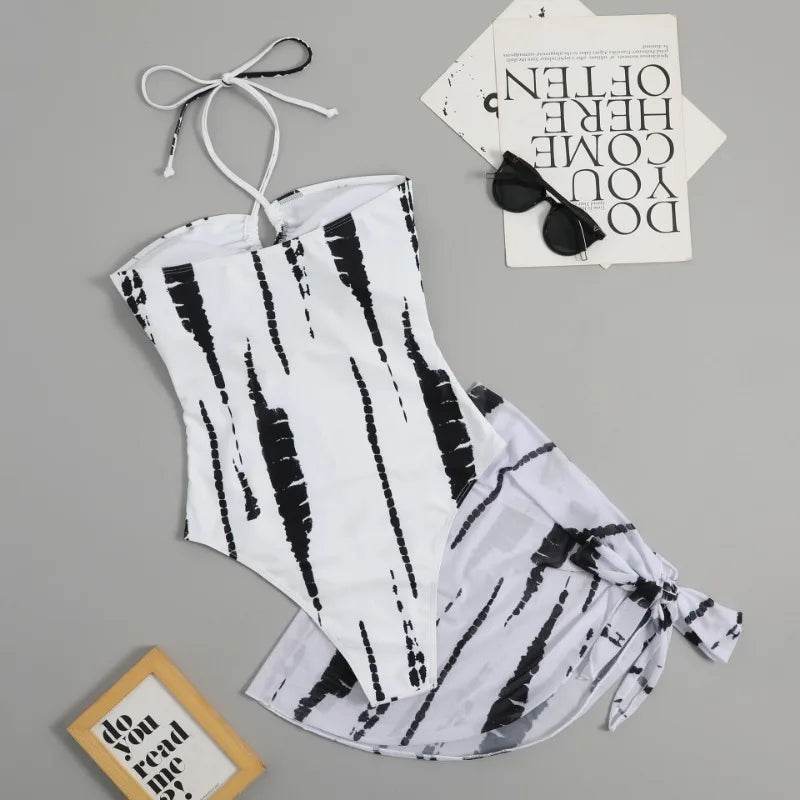 Buy Center Women’s Tie Dye Bikini Set - High-Waisted Swimwear - Buy Center UK