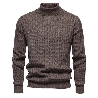 Buy Center Men's Turtleneck Pullover Sweater - Casual Knit for Winter - Buy Center UK