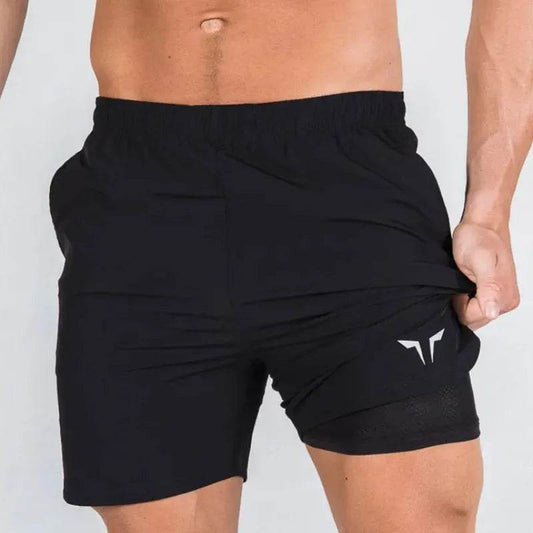 Buy Center Men's 2-in-1 Running Shorts - Quick-Drying Gym Wear - Buy Center UK