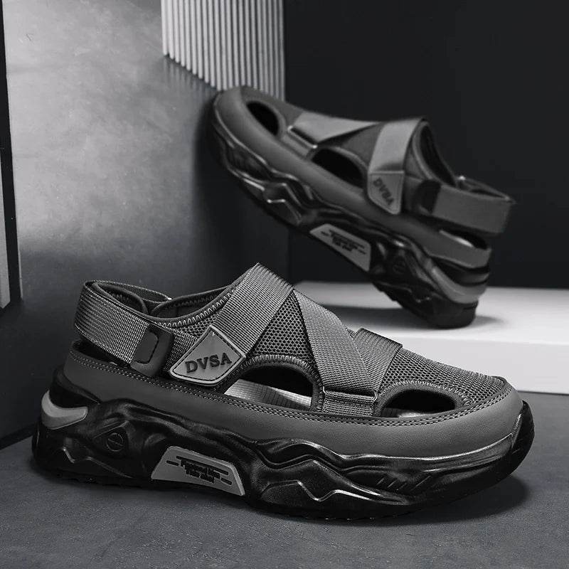 Buy Center Summer Men Sandals - Genuine Leather Casual Footwear - Buy Center UK