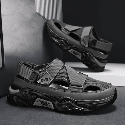 Buy Center Summer Men Sandals - Genuine Leather Casual Footwear - Buy Center UK