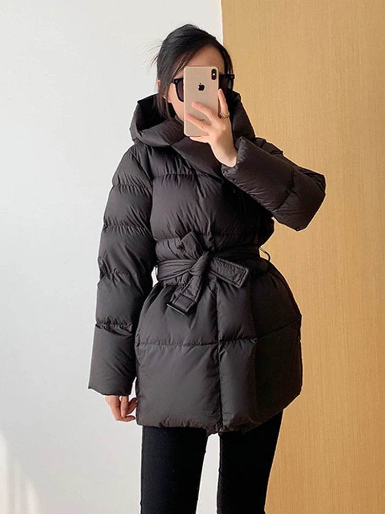 2024 Women's Ultra Light Down Jacket - Stylish Hooded Puffer Coat - Buy Center UK