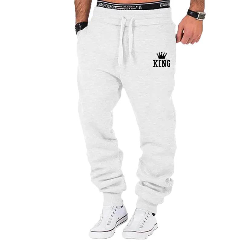 Buy Center Men's Casual Sports Pants - Elastic Waist Jogger Grey - Buy Center UK