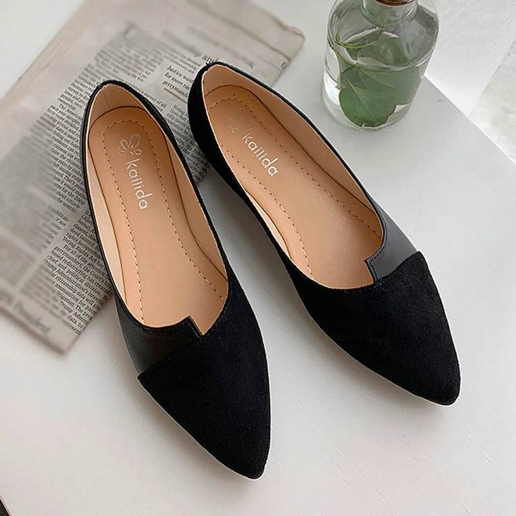 Buy Center Pointed Toe Flat Shoes - Casual Slip-On Women’s Loafers - Buy Center UK