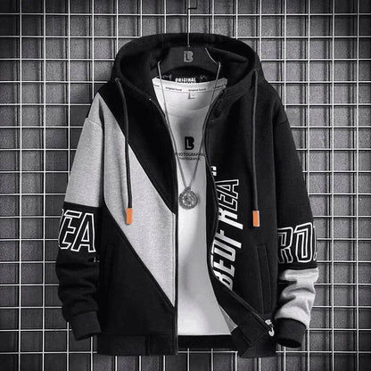 Trendy Men's Sweatshirt Jacket - Cool Spring Autumn School Wear - Buy Center UK