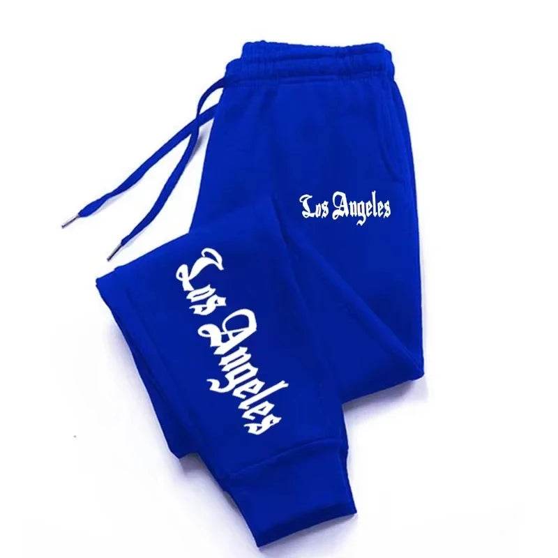 Los Angeles Letter Printed Jogging Pants - Unisex Casual Sports Wear - Buy Center UK
