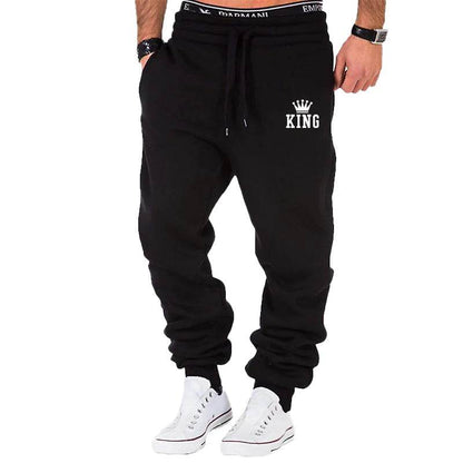 Buy Center Men's Casual Sports Pants - Elastic Waist Jogger Grey - Buy Center UK
