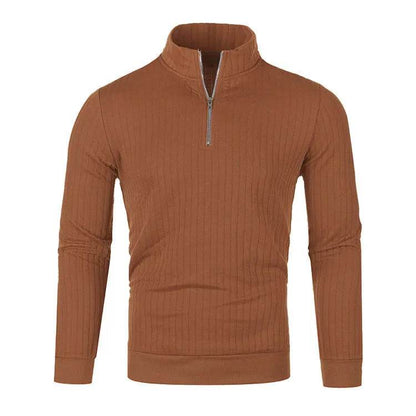 Buy Center Men's Semi Turtleneck Half Zip Pullover - Gothic Style - Buy Center UK