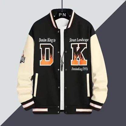 Buy Center Autumn Men's Black Baseball Jacket - Stylish High Street Fashion - Buy Center UK