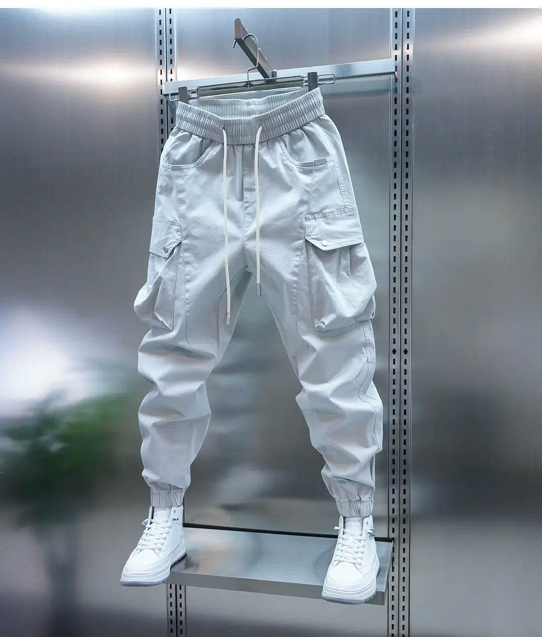 Buy Center Men's Big Pocket Jogger Pants - Slim Fit Harem Trousers - Buy Center UK