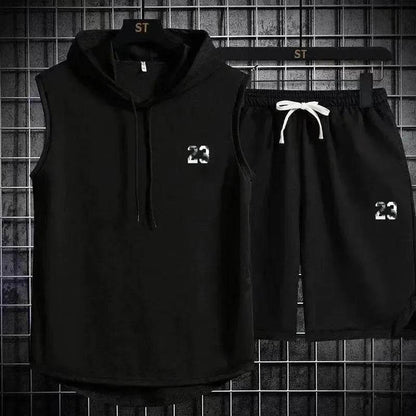 Buy Center Men's Summer Two Piece Set - Casual T-Shirt & Shorts - Buy Center UK
