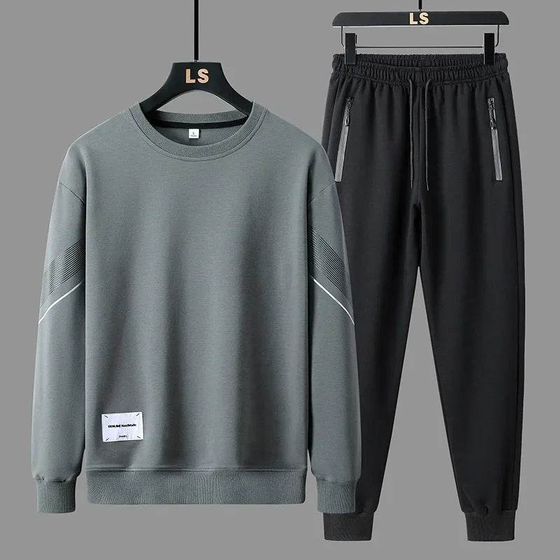 Buy Center Men's Casual Sports Suit - Round Neck Sweatshirt Set - Buy Center UK