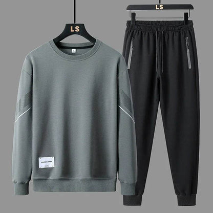 Buy Center Men's Casual Sports Suit - Round Neck Sweatshirt Set - Buy Center UK