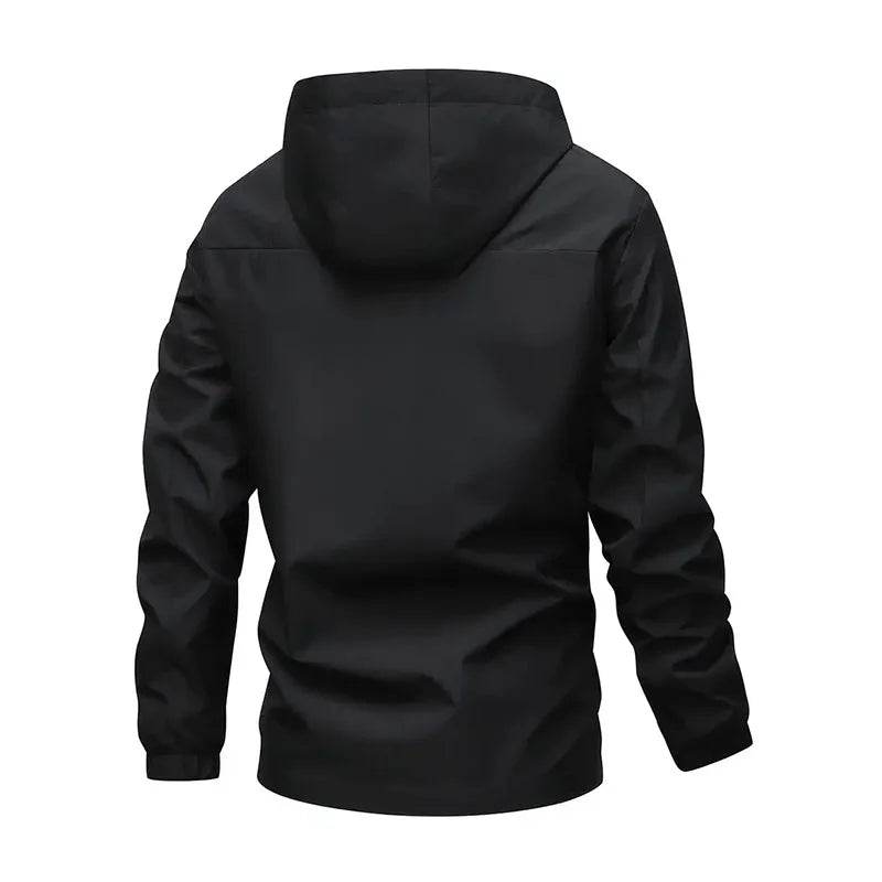 Buy Center Men's Outdoor Jacket - Windproof with Detachable Cap - Buy Center UK