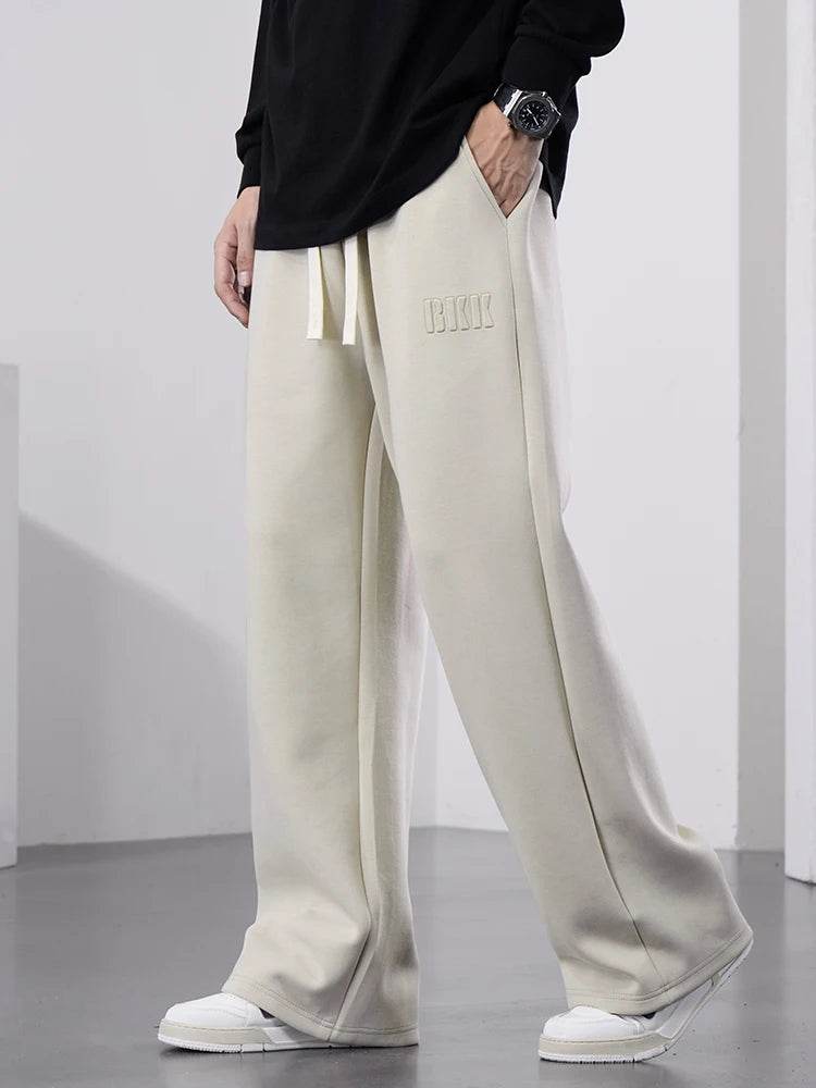 Buy Center Men's Wide Leg Sweatpants - Casual Cotton Track Pants - Buy Center UK