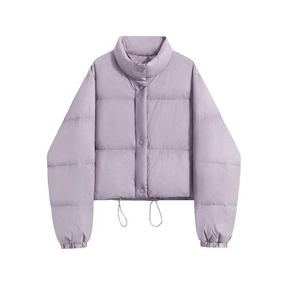 ABRINI Women's Winter Mock Neck Down Coat - Cozy & Stylish Outwear - Buy Center UK