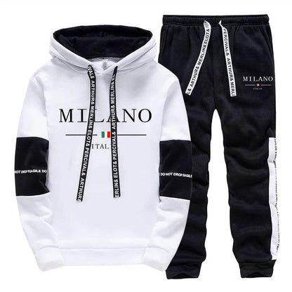 Buy Center Men's Sportswear Hooded Jogging Suit - Italia Milan Print - Buy Center UK