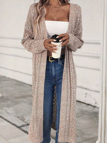 Buy Center Women's Hollow Out Cardigan Sweater - Elegant Loose Fit - Buy Center UK