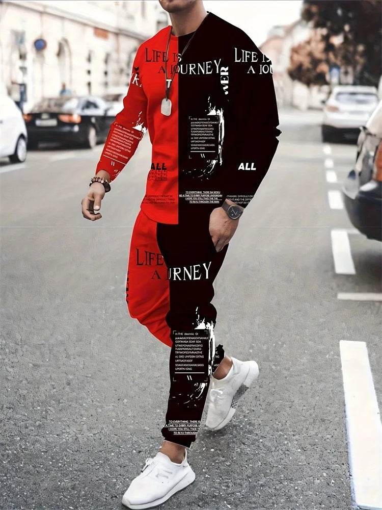 Urban Street Fashion 2pcs Suit - Demon 3D Printed Long Sleeve Shirt - Buy Center UK