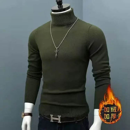 Buy Center Men's Winter Thick Warm Turtleneck Sweater - Slim Fit - Buy Center UK