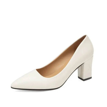 Buy Center Women's High Heeled Shoes - Casual Korean Style Leather - Buy Center UK