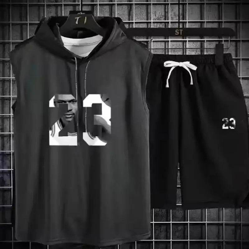 Buy Center Men's Summer Two Piece Set - Casual T-Shirt & Shorts - Buy Center UK