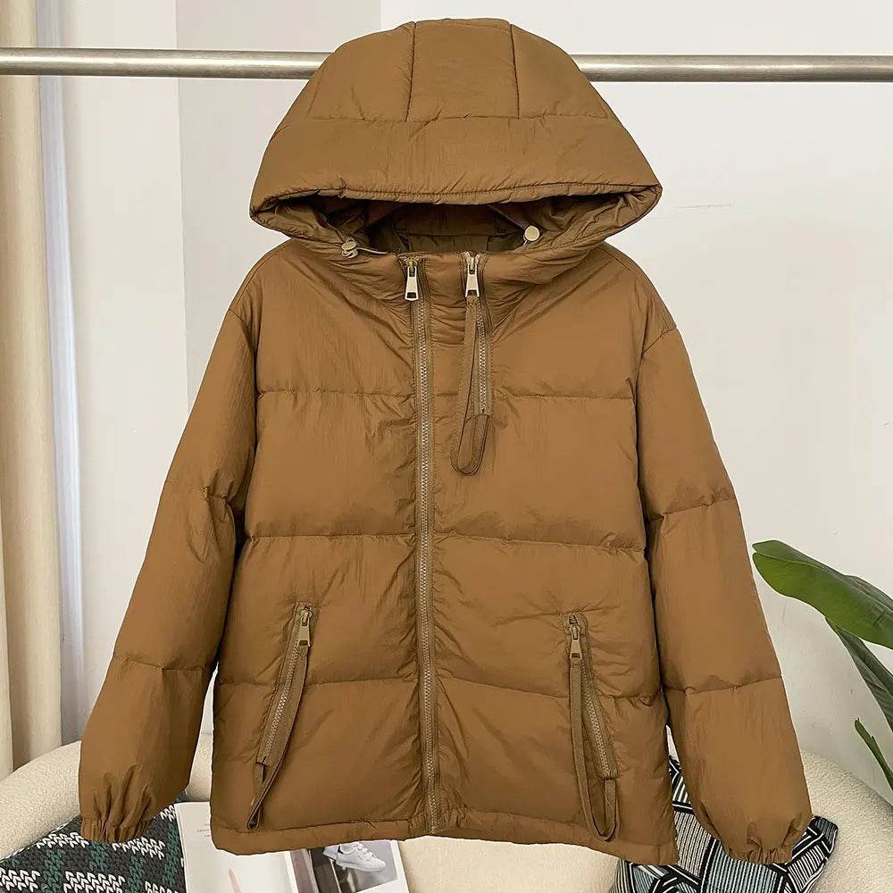 Buy Center Women's Hooded Down Jacket - Warm, Thickened for Winter - Buy Center UK
