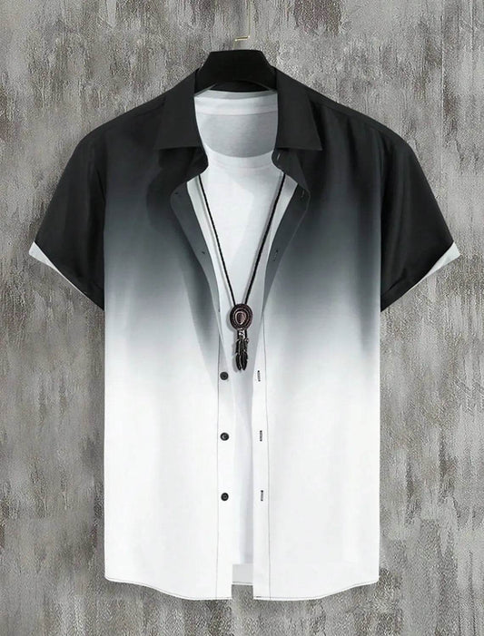 Buy Center Gradient Hawaiian Shirt - Casual Comfort for Every Season - Buy Center UK