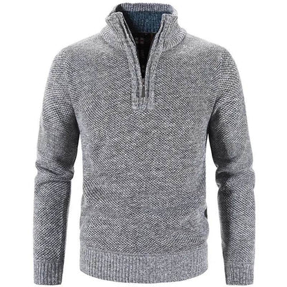 Buy Center Men's Fleece Sweater - Half-Zip Turtleneck Pullover - Buy Center UK