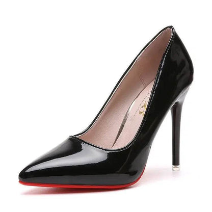 COZOK Women's High Heels Pumps - Pointed Toe, Classic Red & Gray - Buy Center UK