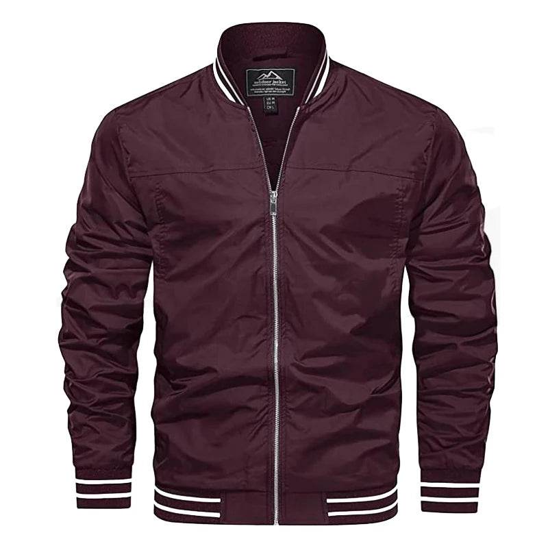 Buy Center Men's Bomber Jacket - Casual Spring Autumn Windbreaker - Buy Center UK