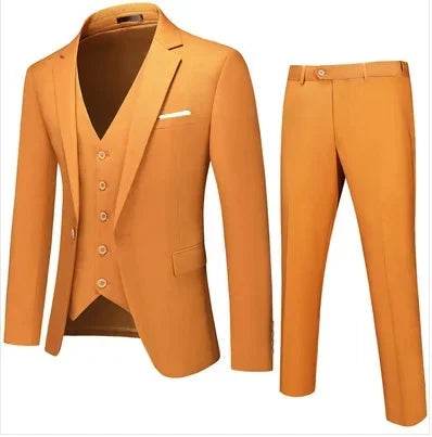 Buy Center Black Casual Suit for Men - Spring Autumn Two-Piece Set - Buy Center UK