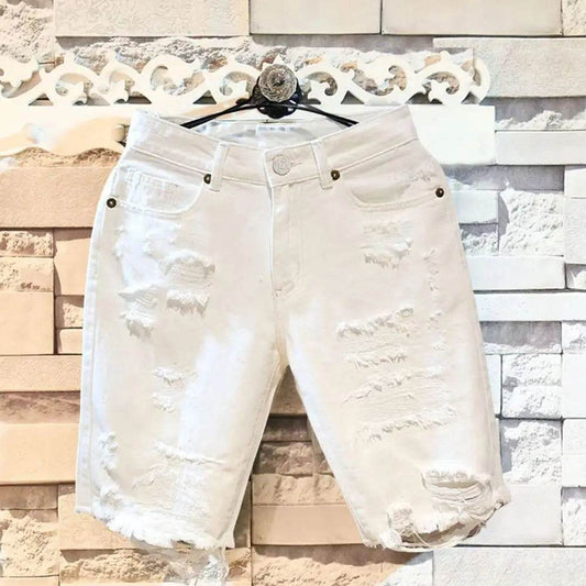 Buy Center Men's Summer Denim Shorts - Multi Pockets, Zipper Closure - Buy Center UK